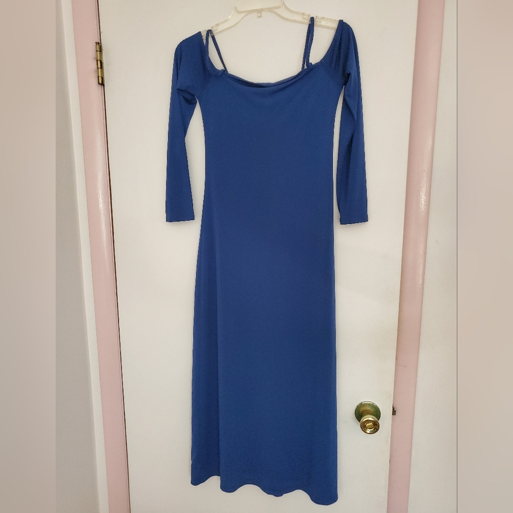 A&F Blue Off Shoulder Dress